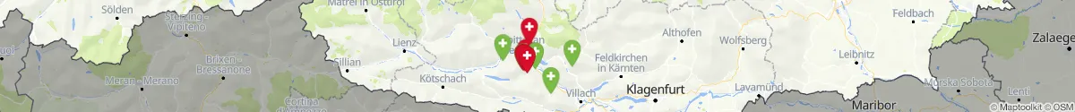 Map view for Pharmacies emergency services nearby Trebesing (Spittal an der Drau, Kärnten)
